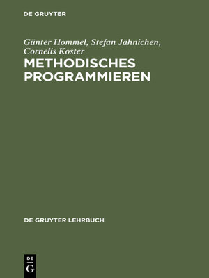 cover image of Methodisches Programmieren